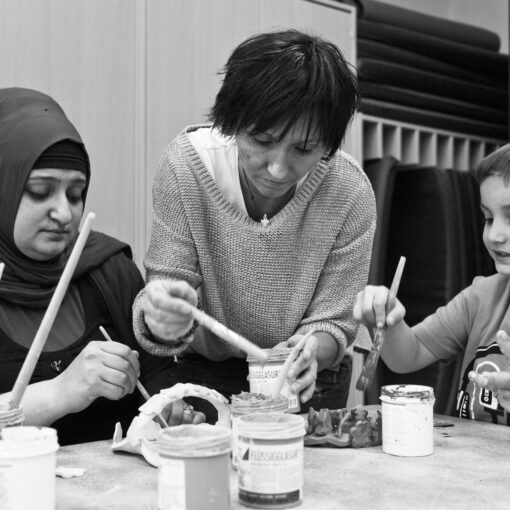 Töpferkurs in der Elternschule Barmbek